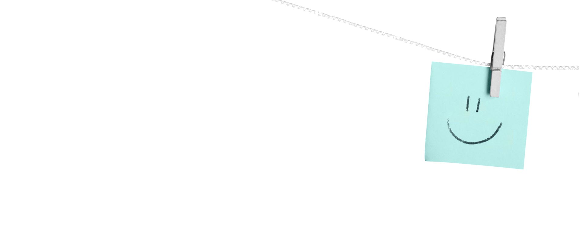 Notizzettel mit Smiley